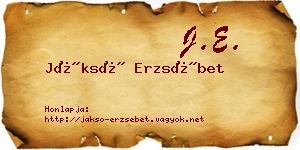 Jáksó Erzsébet névjegykártya